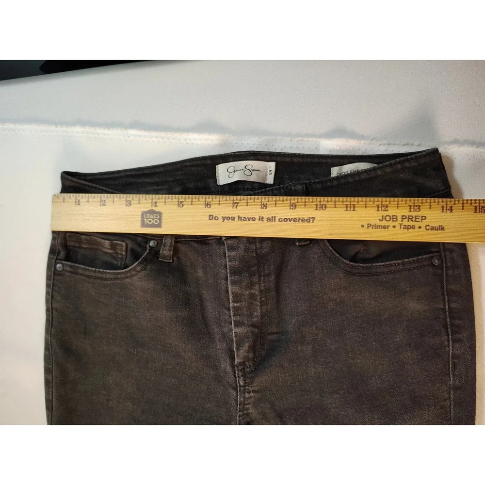 Jessica Simpson Curvy High‎ Rise Skinny Jeans Faded Black Size 29 Stretch Indie